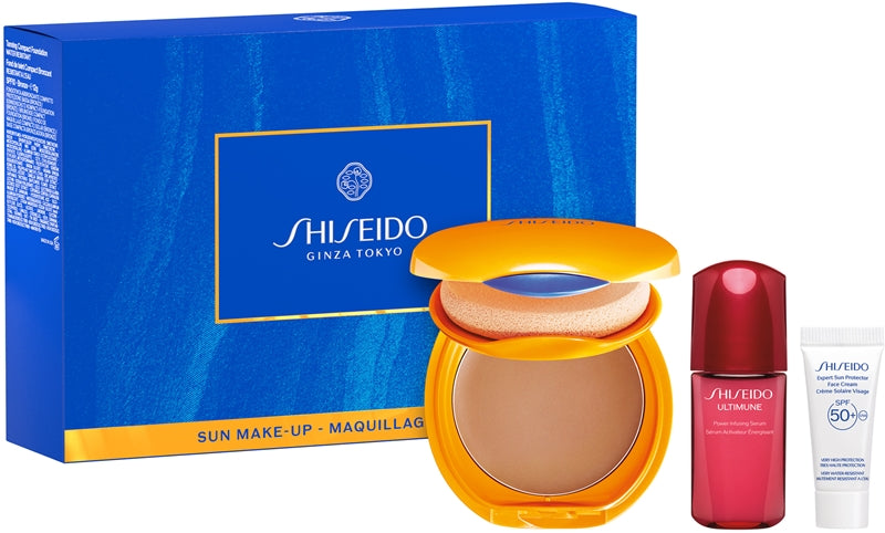 Shiseido Expert Sun Protector Tanning Compact Foundation SPF10 Gift Set Bronze