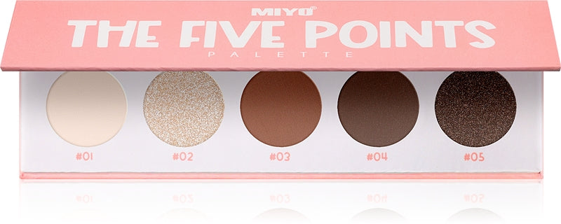 Miyo Die Fünf-Punkte-Lidschattenpalette Farbe 01 Wir sind golden