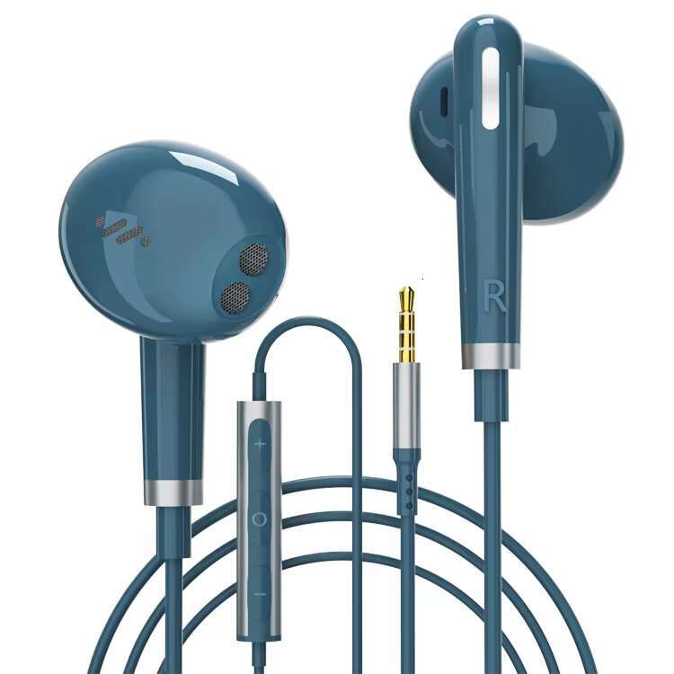High quality wired 3.5mm jack, in ear bass with microphone, 1.2m cable, portable Hifi headphones