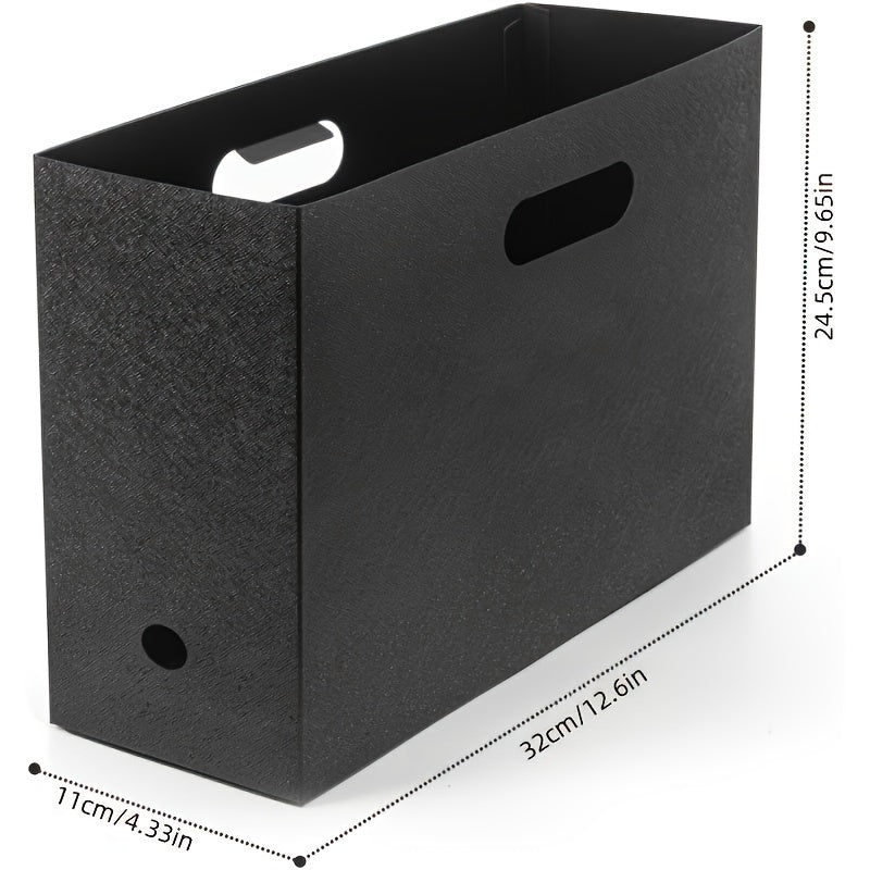 TEMU 1pc Plastic Box, Organizer Bin, Desk Organizer, File , File Folder, 12.6x4.33x9.65 , For Crafts And Sewing , Scrapbooking