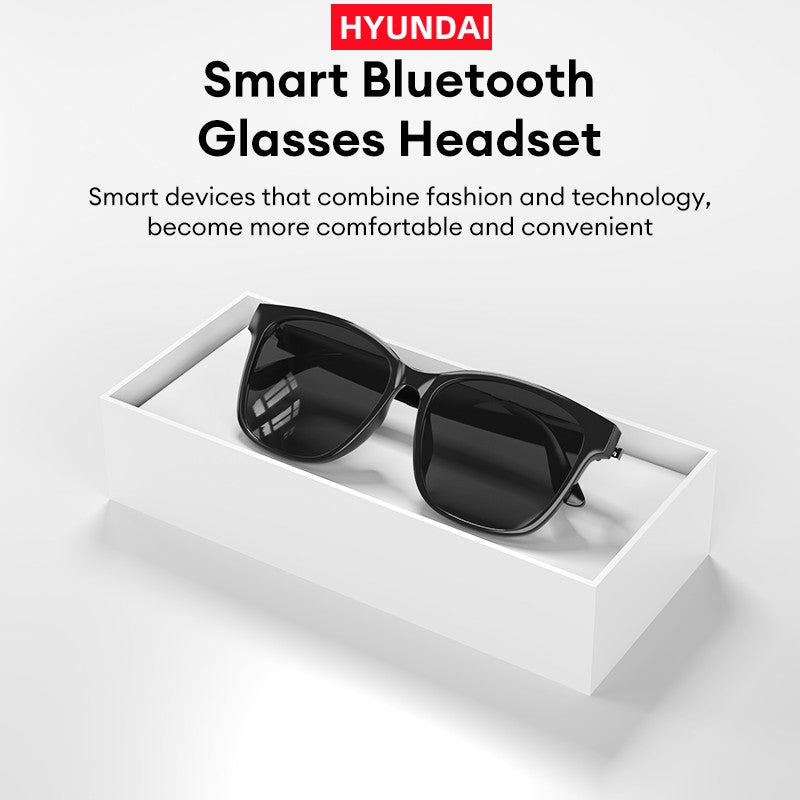 HYUNDAI Smart Glasses Bluetooth 5.4 Surround Sound Headphones Listen To Music Call Sunglasses HY-C8