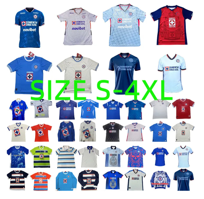 2025 2026 Cruz Azul Soccer Jerseys Liga MX ANTUNA 23 24 25 26 VIEIRA LIRA RODRIGUEZ Football Shirts Camisetas De Futbol Vintage 1997 1998 97 98 1996