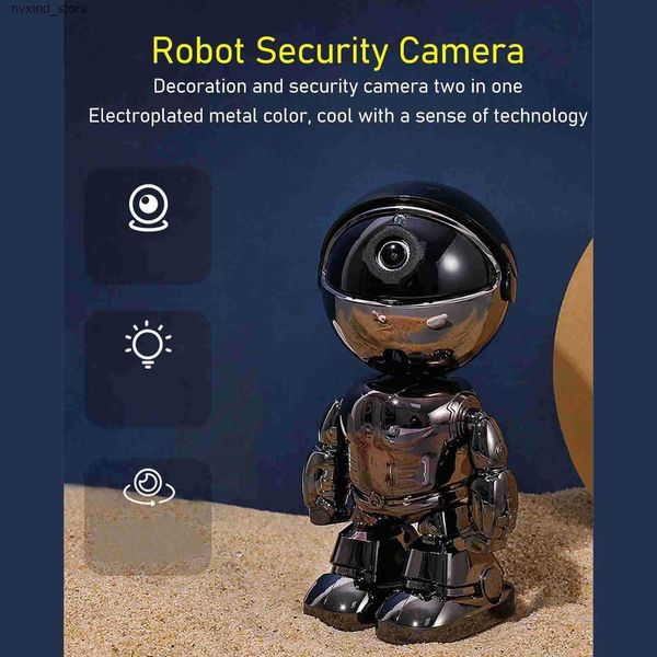 Electronics Robots Home Security Camera Surveillance Camera Robot Security Camera 1080P HD Intelligent Alarm Human Auto Tracking App Remote