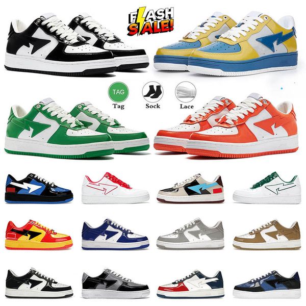 Designer Sneaker Leather Navy Blue Nostalgia Wine Red Grey Green Beige Pink Orange Camo Black Casual Classic Shoe For Men Women Sneakers Sho