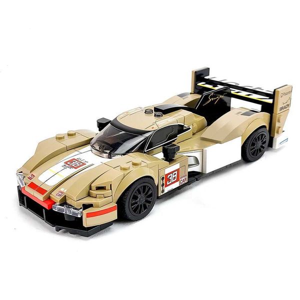 302PCS MOC Speed Champion Le Mans 24 Hours Endurance Race 2023 WEC Series 963 Racing Car Model Building Blocks Childrens Toys Z250205