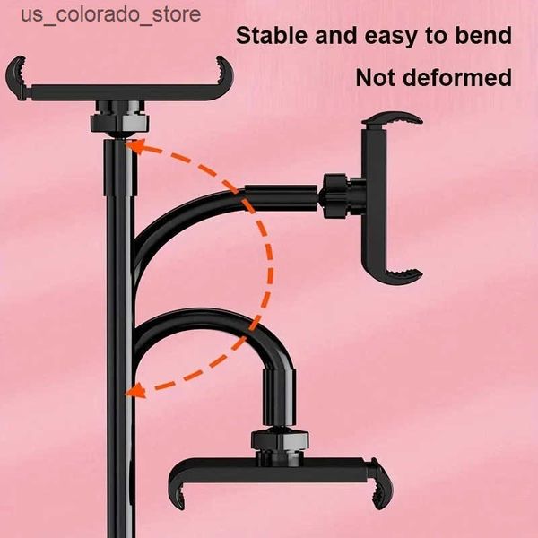 Cell Phone Mounts Holders 70cm Phone Holder Stand Lazy Bracket Headrest Bed 360 Flexible Long Arms Clamp Mount For iPhone Samsung and 3.5~6.
