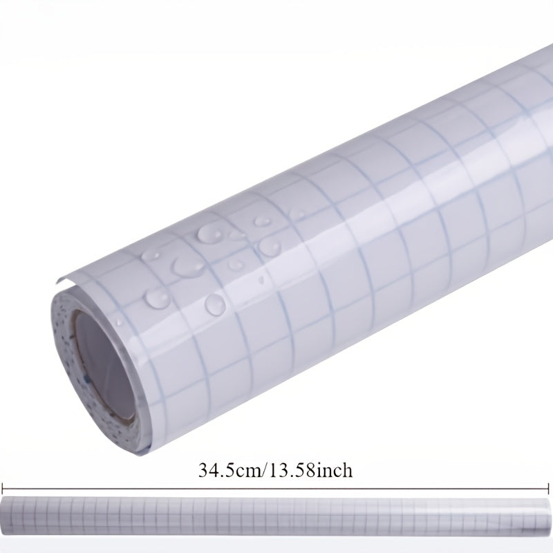 TEMU Transparent Self-adhesive Book Protective Film 1 Roll, Pvc Transparent Book Set, Cut Fit, And Reusable, With Protective Film, Suitable For Books