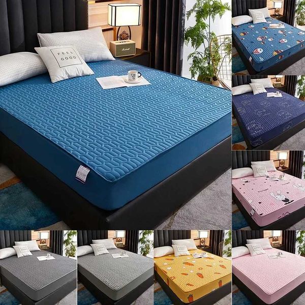 Thickened Quilted Waterproof Bed Cover Healthy Anti-bacteria Anti-mite Fitted cotton dust cover dustproof XJ240904