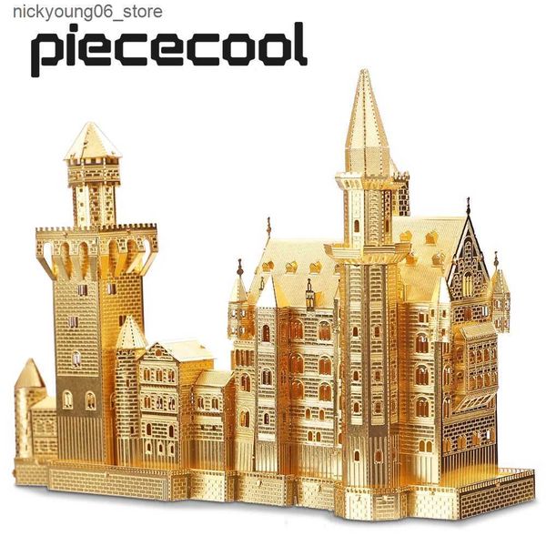 3D Puzzles Piececool 3D Metal Puzzle Castle Model Building Kits DIY Toys Jigsaw for Teen Adult Birthday Gifts L240910
