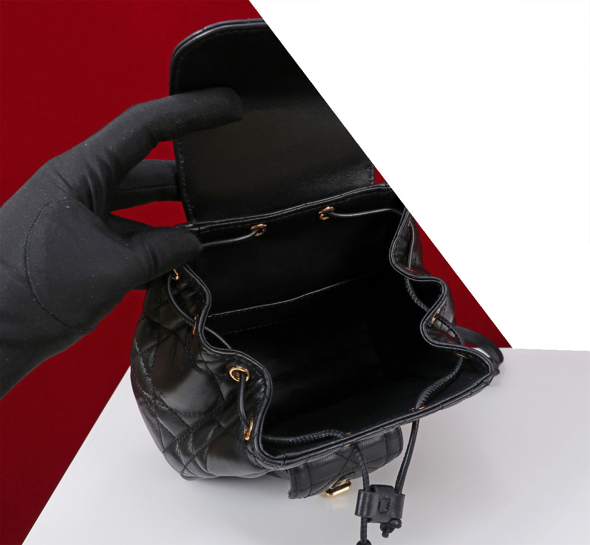 10A Mirrored Quality Premium Sheepskin Material Backpack for Everyday Use With box dust bag