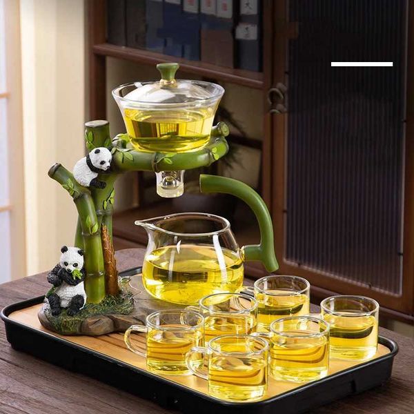 Lazy Kung Fu Teapot Set Home Suction Teapot Living Room Teapot Making Artwork Gaiwan Pu Erh Kettle X240913