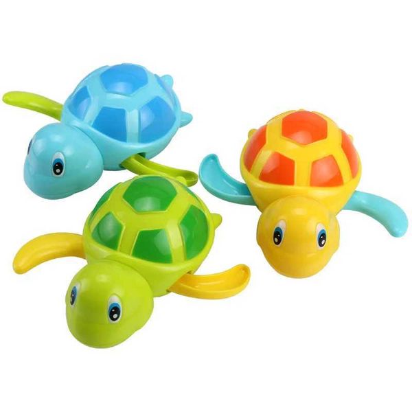 Venda única Cute de desenho animado animal tartaruga clássica Baby Water Toy Infant Swim Turtle Ferida Chain Clockwork Kids Beach Bath ToysC