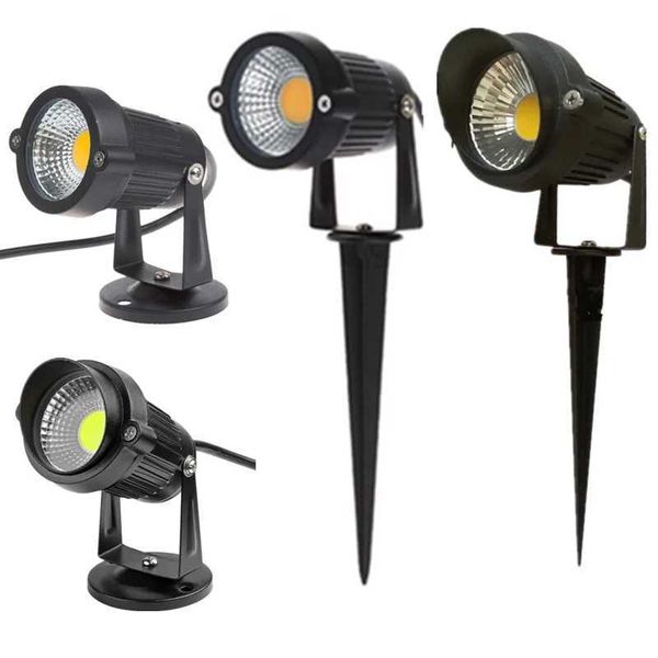 LED Garden Light 6W 9W 12W RGB DC12V Waterproof Outdoor Lawn Light AV85-265V COB 3W LED Peak Light Garden Road Spotlight X241102