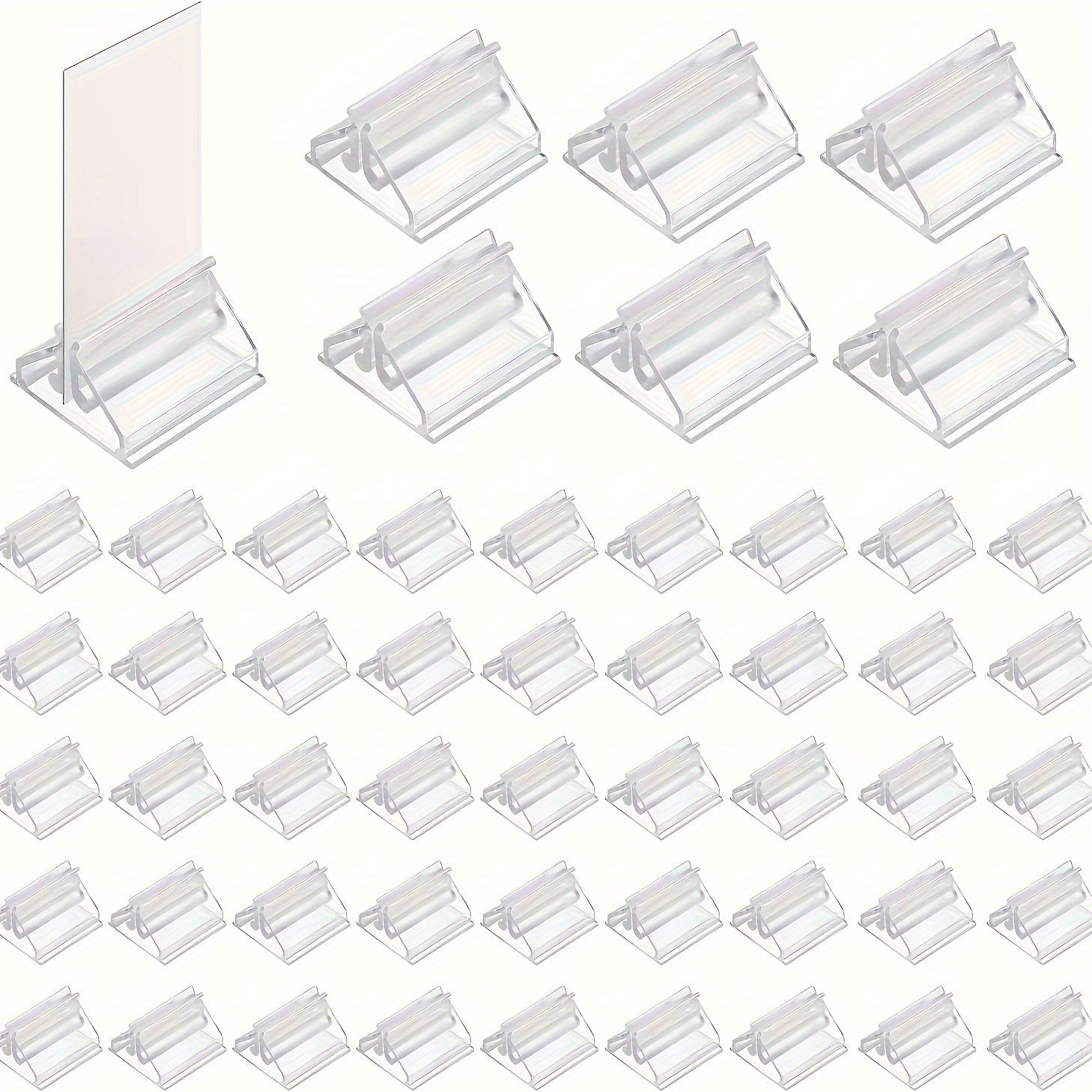 TEMU 35pcs Acrylic Business Card Holder, Transparent Business Card Holder, Game Chess Piece Holder, Card Holder For Placing Cards, Photos, Notes,