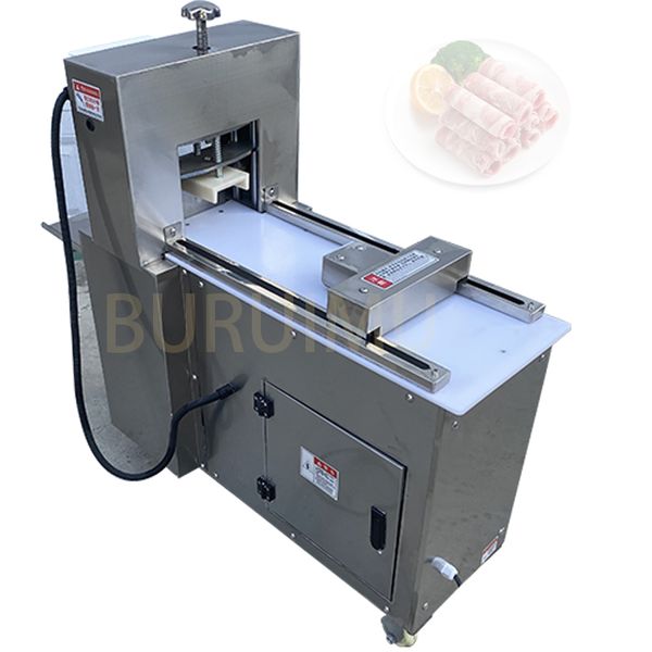 Electric Meat Cutter Automatic Single Cut Mutton Roll Machine Cutting Beef Lamb Roll Machine Kitchen Tools