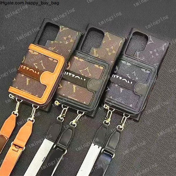 Phone Cases Designer For iPhone 16 Pro Max 15 Plus 14 13 12 11 Luxury Case Samsung Galaxy S24 S23 S22 S21 Fashion Leather Wallet Card Holder