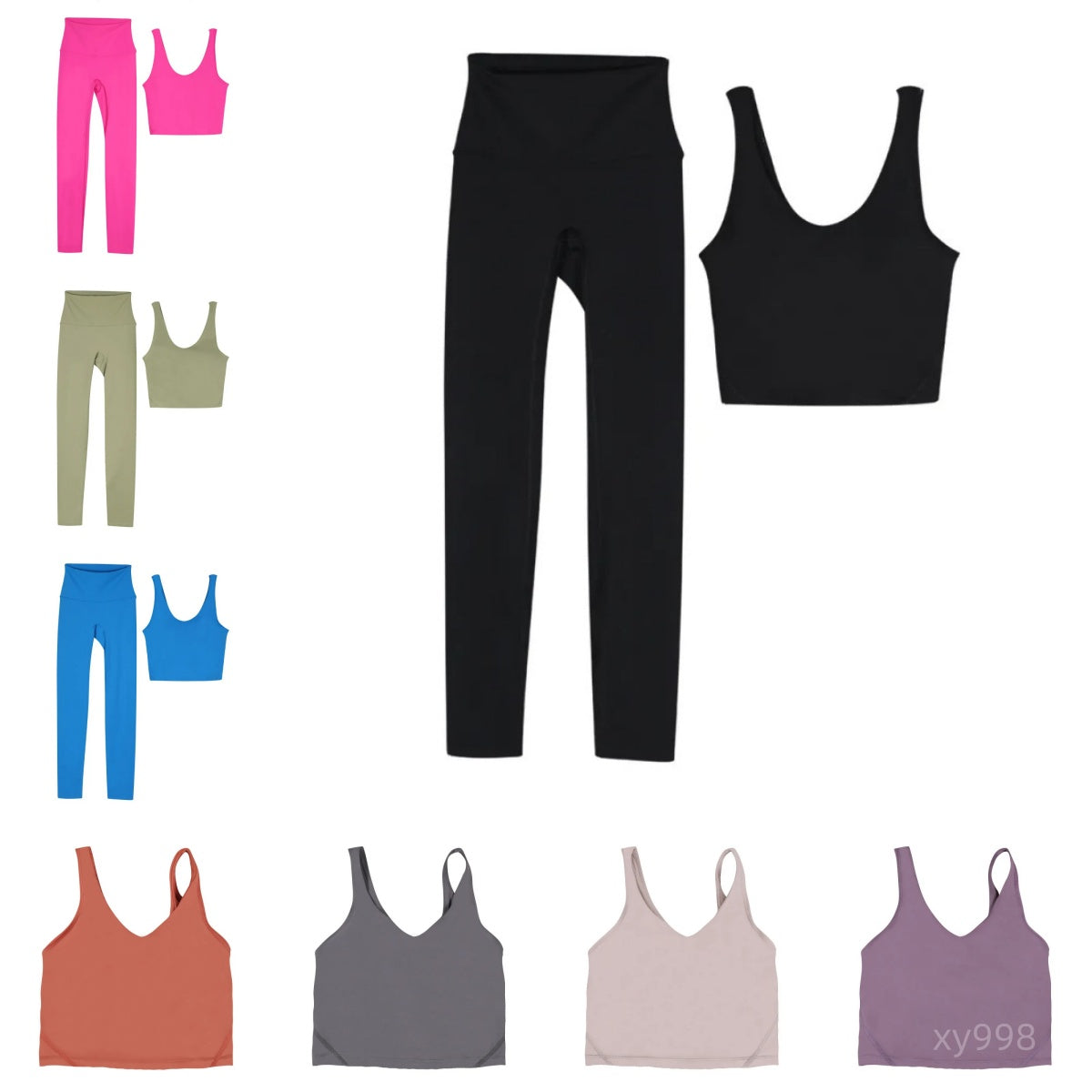 Womens Yoga Bra lingerie set Summer U-shaped No Steel Ring Built-in Chest Pad Sports Bra for Women Sleeveless Fitness Yoga Fashion Tank Top Bras