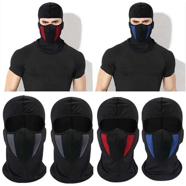 Summer Full Face Mask Balaclava for Men Sun Protection Cycling Motorcycle Helmet Liner Caps Outdoor Tactical CS Scarf HeadgearXJ241122