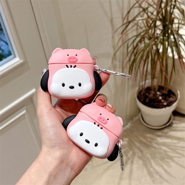ddmygifts Pig cross dressing Pacha dog suitable for Pro2 Bluetooth wireless headphone cover 1-2-3 generation cartoon A