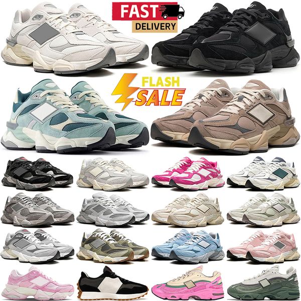 free shipping new 9060 designer running shoes men women 9060s sea salt white triple black leather quartz grey crystal pink brown blue mens t