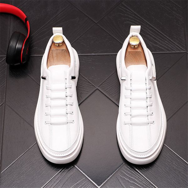 Soft Casual Spring 2023 Leather Sneakers Men Brand Fashion Male White Shoes Mens Loafers 149 s
