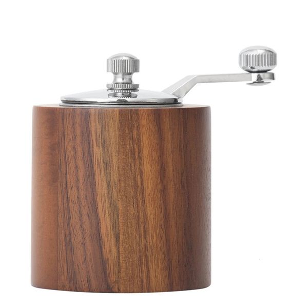 Manual salt and pepper grinder wooden adjustable spice grinder coffee seasoning bottle 5.8x7.8cm-5.8x10.8cm for natural flavor of sea salt 2