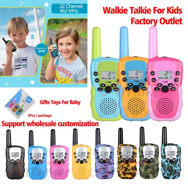 Toy Walkie Talkies 3Pcs Mini Wlakie Talkie Talkpod Parent child Family Games Toys Educational Intellectual T 388 Baofeng Radio For Kids Gift
