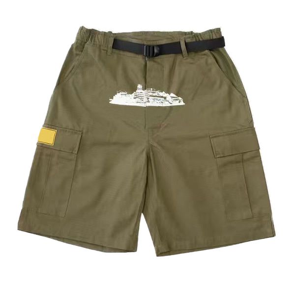 Men short designer shorts demon loose boat print cargo multi pocket work shorts street fashion hip hop skateboarding casual men of women sho