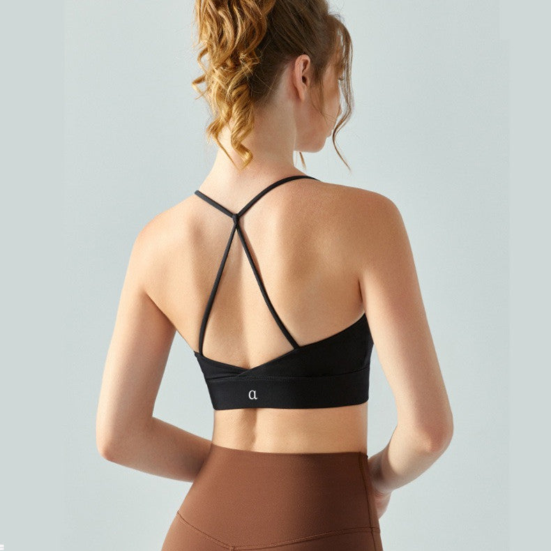 A696 Women Yoga Bra Tops lingerie Fintness Tank bralette Skinfriendly Workout Breathble Crisscross Quick Dry Top Female DSB696