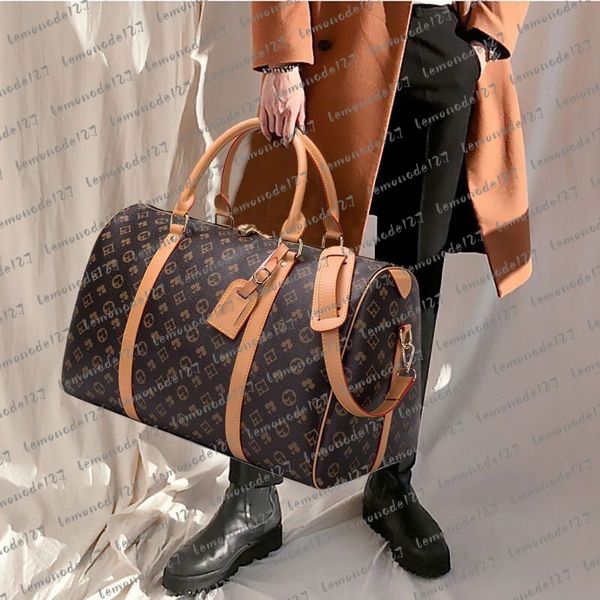 Designer Duffle bag Classic Travel luggage for men real leather Large capacity handbag totes shoulder Bags mens womens Duffle large capacity