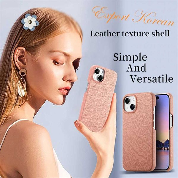 Designer Phone Case Luxury Litchi Grain leather phone case suitable for iPhone 16 15 14 Pro Max Plus 13 12 Mini 11 XR Xsmax shockabsorbing f