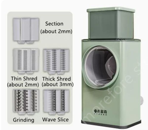 Fruit Vegetable Tools Multifunction Vegetable Slicer Manual Home Kitchen Accessories Grater Vegetable Chopper 3 in 1 Round Cutter Potato Spi