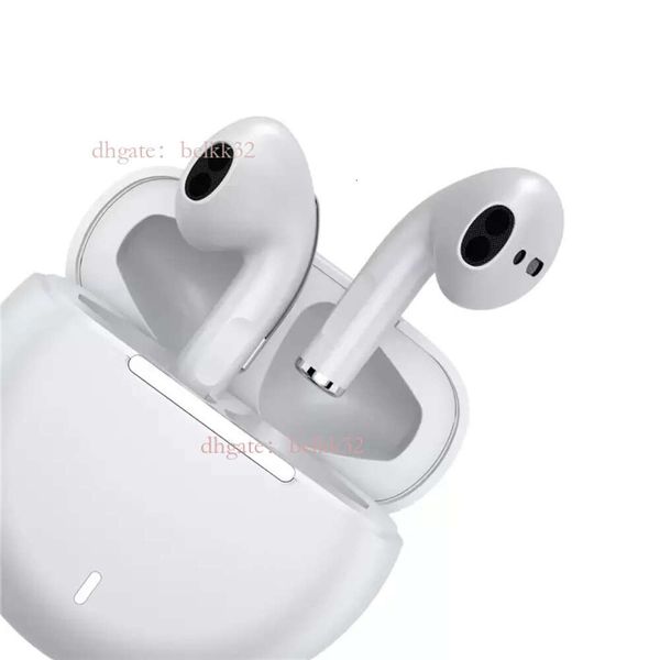 TWS Bluetooth Earphone 6 with Noise Cancelling Wireless Earbuds Headphone Chip Transparency Metal Rename POP GPS Wirless Charging Headphones