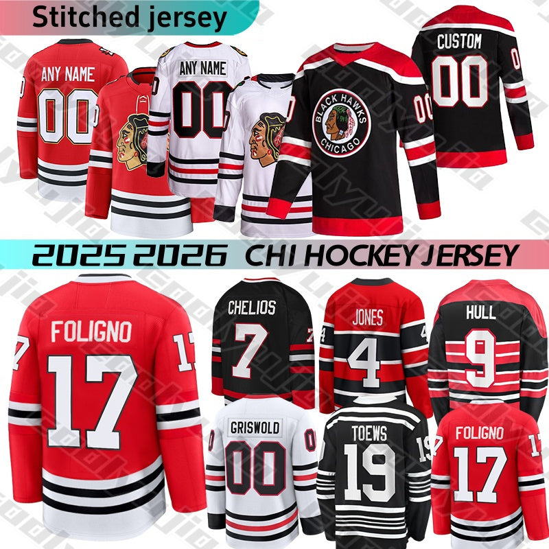 CHI blackhawksS Hockey Jerseys Bedard Ryan Hull Toews Savard jersey Donato Jersey Teravainen Artyom Jonathan jersey Maroon Jones Vlasic 2025 mens ho