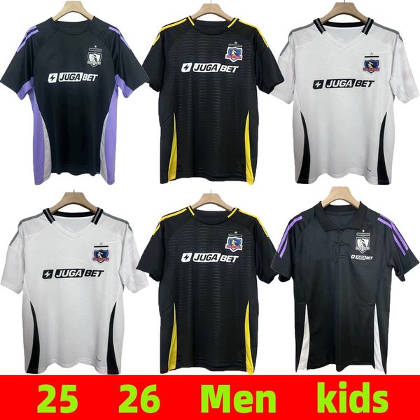 25 26 Colo Colo Mens Soccer Jerseys VIDAL SANTOS BOLADOS ARRIAGADA ZALDIVIA GIL FUENTES COSTA Home Away 2025 2026 Football Shirts men kids k