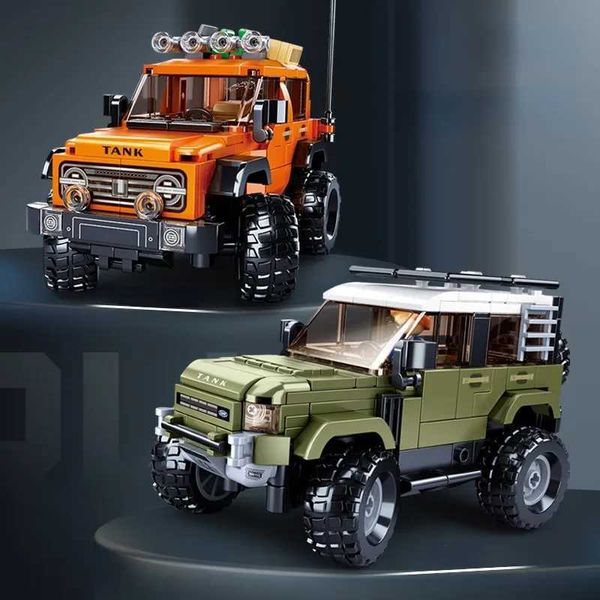 Ci Off-road Vehicle Jeeps Car ATV Model Building Blocks Creative Desktop Decor TANK 300 Bricks Toy Kids Christmas GiftsXJ250113