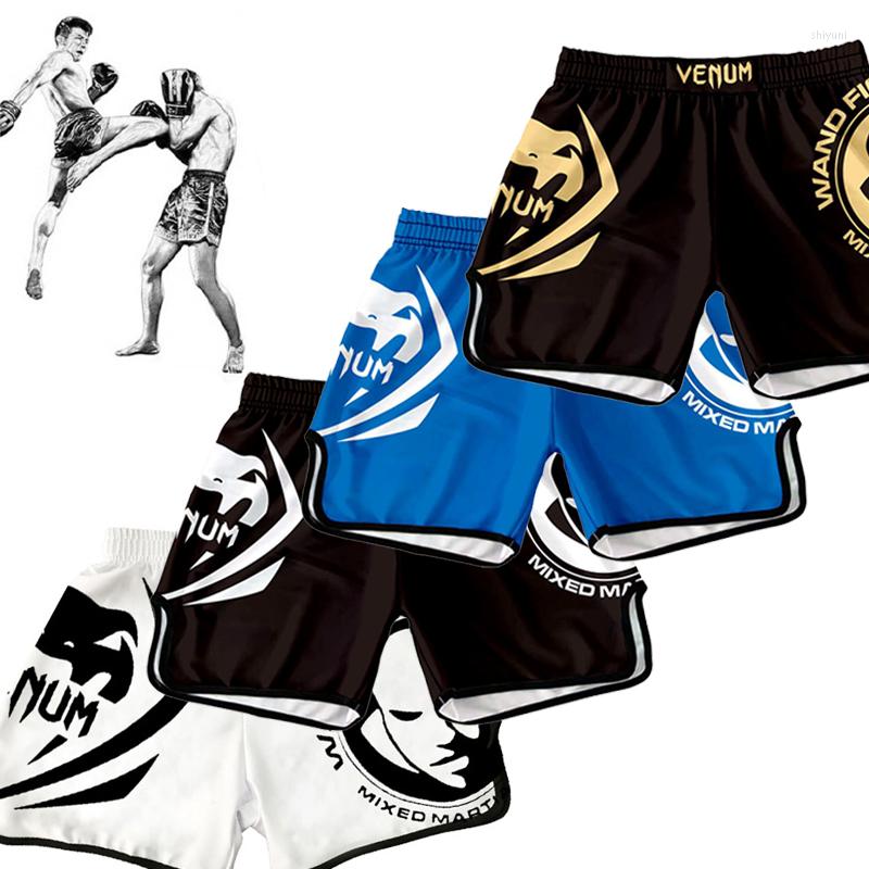 Men&#039;s Shorts Boxing Training Combat Fighting Competition Stretch Muay Thai MMA Sports Sanda Pants