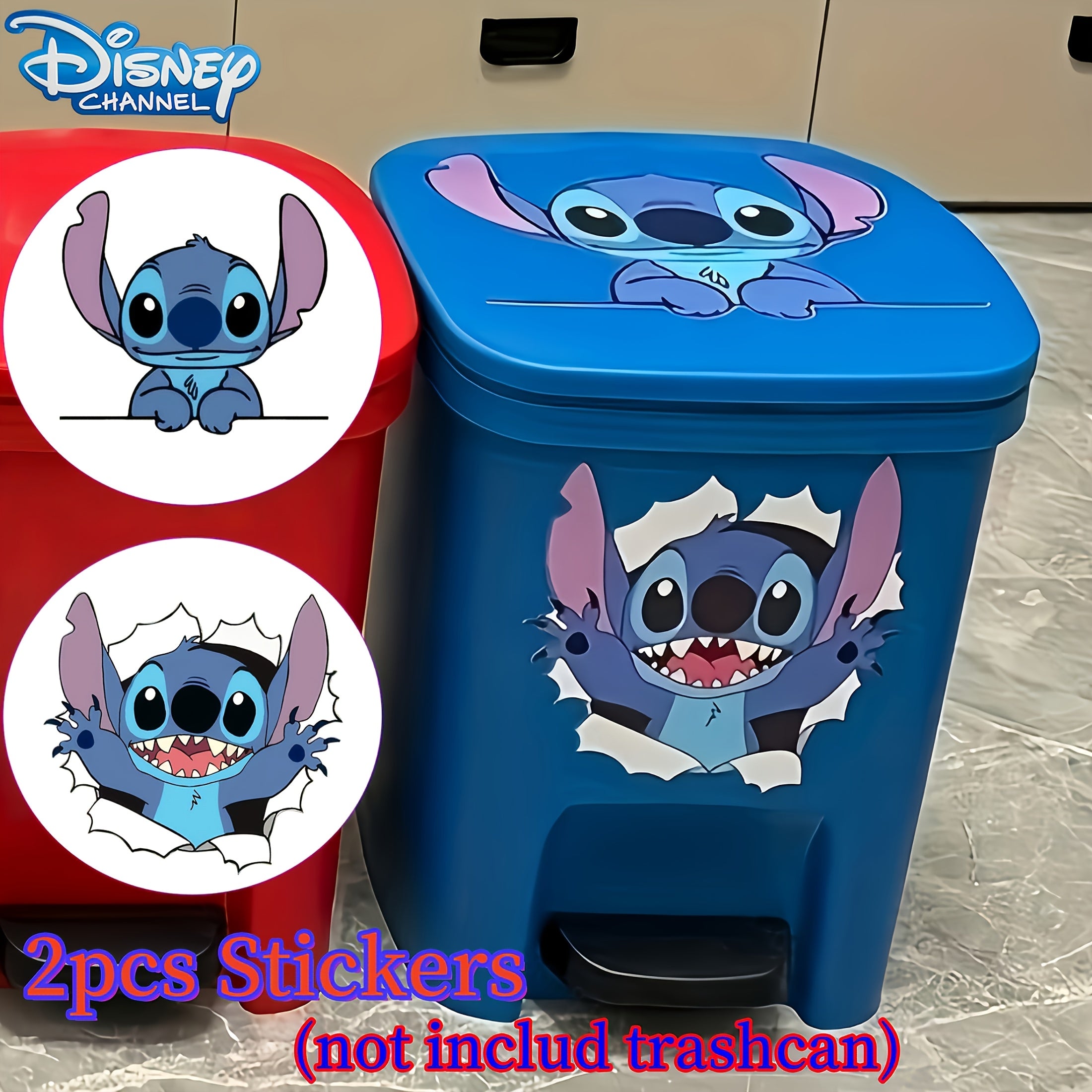 TEMU 2 Self-adhesive, Reusable Trash Can Stickers, Sewing Theme, Made Of Glossy Pvc Material, Very Suitable For Home And Car Decoration, 3.94 X 3.54