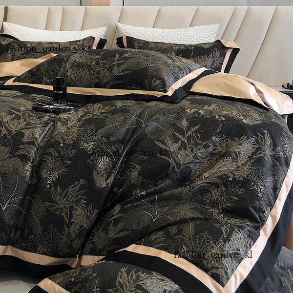 Class A Luxury 100 Thread Count Villa Bedding Set, Cotton Four Piece Set, High Quality Pure Cotton Duvet Cover, Bed Sheet, Master Bedding 12