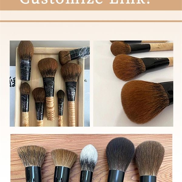 For customized makeup brushes only please contact us before placing an order. 241114