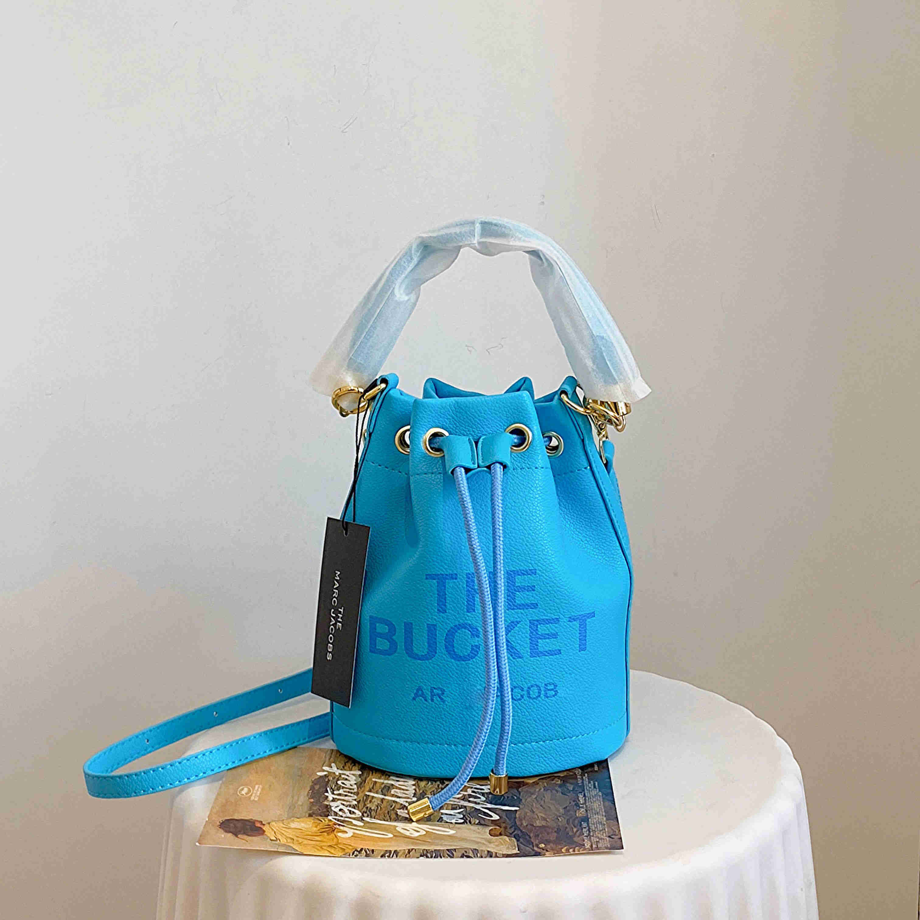 Designer bag High quality Luxury the leather bucket tote classic Drawstring shoulder fashion wallet buckets top handle purses handbag Crossbody bag0