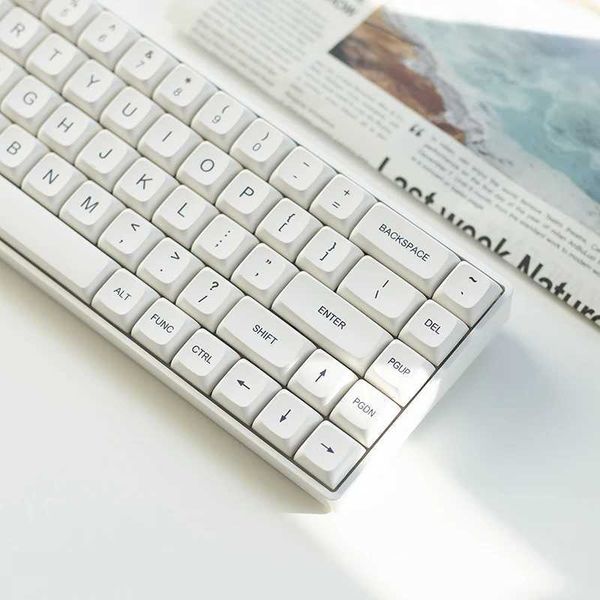 Keyboards 1 Set Milk Theme Key Ca For MX Switch Mechanical Keyboard PBT Dye Subbed Bee Japanese Minimalist White Keyca XDA S2410261
