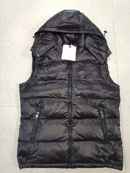 Upgraded version Men puffer jacket Designer Down Vest White Duck Cold Weather Jacket Fluffy Thick Outerwear Parkas with NFC Scanning Black P
