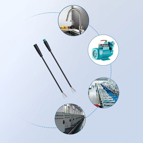 M6 2 3 4 5 5 pinos Julet elétrico Butt Plug Conector Linha de fiação Scooter Freio Cable Pluger Signal Sensor