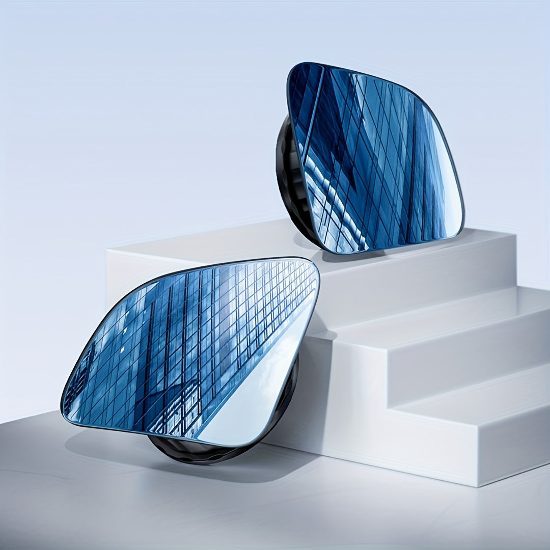 TEMU Car Blind Spot Auxiliary Small Square Degree Wide-angle Reversing Mirror Ultra Clear Reflective Suction Cup Rearview Mirror