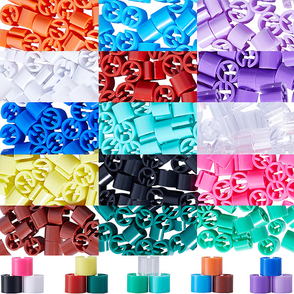 300pcs 15 Colors Blank Plastic Clothing Trouser Markers Colored Clothes Hanger Code Clip