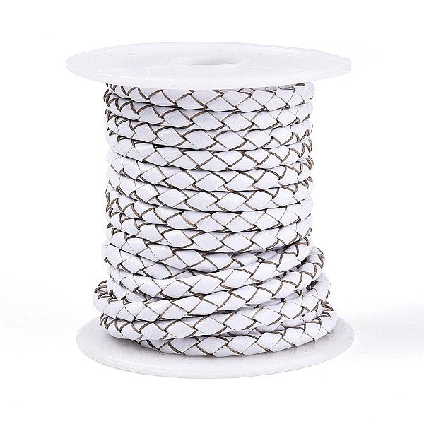 Hohl geflochtene Rindslederschnur