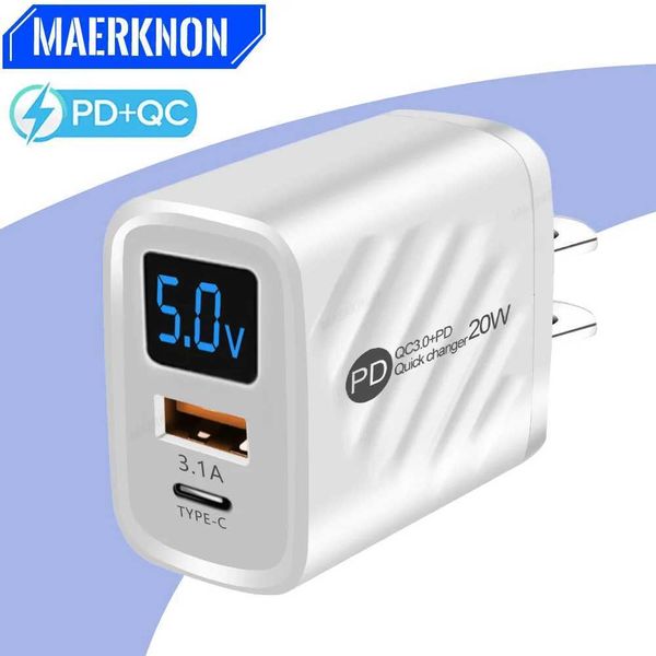 PD USB Chargers Quick Charge QC 3.0 For iPhone 14 Oneplus Samsung Fast Charging Adapter Wall Charger Type C Phone ChargerM240809