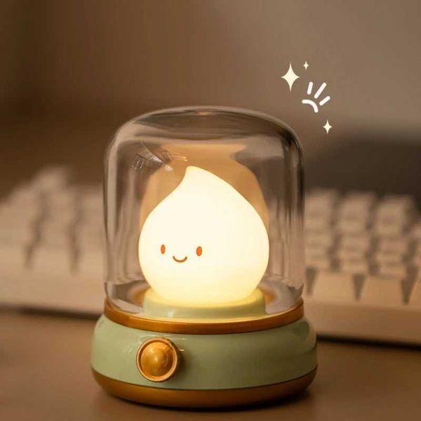 Mini Desktop LED Cute Night Lamp Creative USB Rechargeable Portable Cartoon Table Lamp For Coffee Bar Home Decor Hotel Bedroom B240904