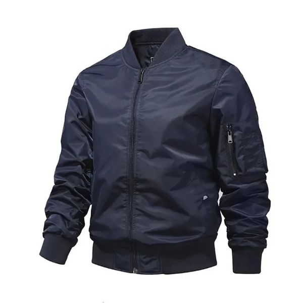 Mens Jackets Military Men Solid Color Bomber Jacket Spring Autumn In Outerwear Baseball Outdoor Clothing Male 231113
